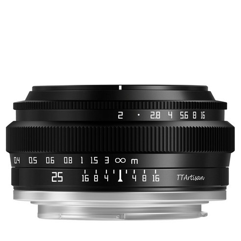 탁월한 성능과 시각적 즐거움을 제공하는 TTArtisan 소니 E마운트 렌즈 APS-C 블랙 25mm F2.0