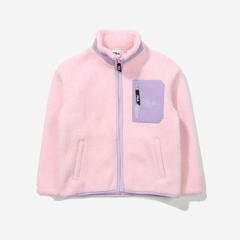 휠라 아동용 레인보우 보아 플리스 아우터 FK2PLD4104X