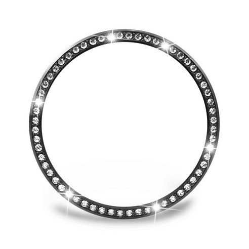 스타쉴드 갤럭시워치 큐빅 스타일링 베젤링 케이스 46mm, 블랙
