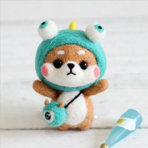 Healingcare 펠트 실 바늘 DIY 세트, 1세트, 34 몬스터 시바