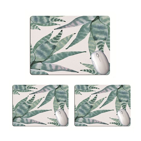 마켓에이 플라워 마우스 패드 24 x 20 cm, TYPE 8, 3개