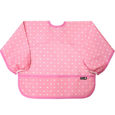 플리에 유아용 방수 긴팔 턱받이