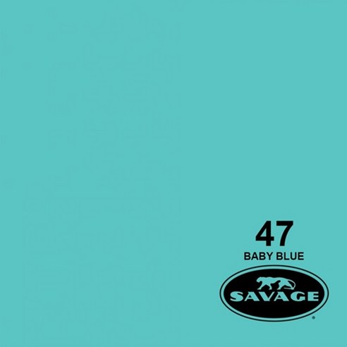 세비지 종이 롤 배경지 HALF, 47-1253(47 Baby Blue), 1개