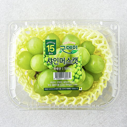 굿데이 당도선별 15brix 비파괴 샤인머스캣, 1.5kg, 2박스