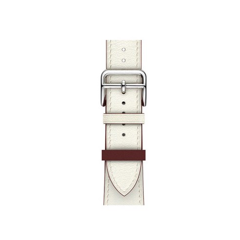 아이엠판다 애플워치 se 6 5 4 3 2 1 싱글투어 레더 단색 스트랩 (38/40mm 호환 가능), 화이트