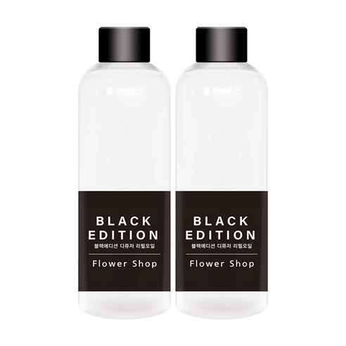 바이향 블랙에디션 디퓨저 리필 오일 2p, 200ml, 양재동 꽃시장