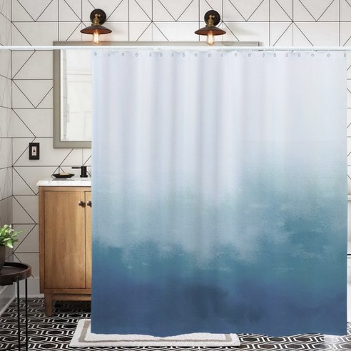 노르딕 심플 욕실 샤워커튼 L23 타입6 120 x 180 cm, 1개