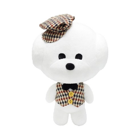 기다려빵아 봉제인형, 체크, 25cm