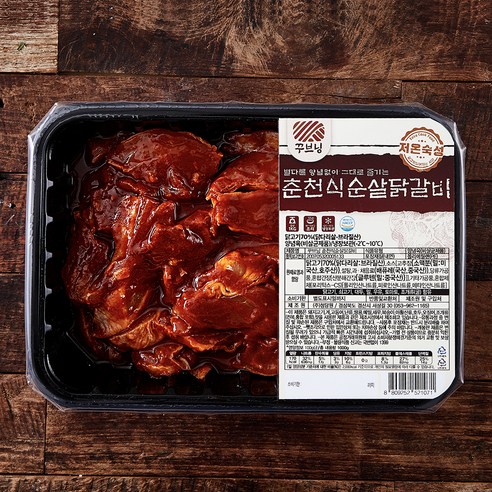 꾸브닝 춘천식 순살닭갈비, 1kg, 1개