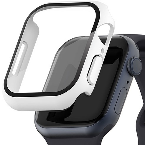 신지모루 9H 풀커버 일체형 SF코팅 케이스, 화이트