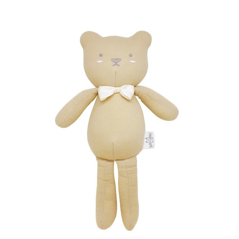 벨몽 루 핸드메이드 순면 애착인형, 30cm, 베이지