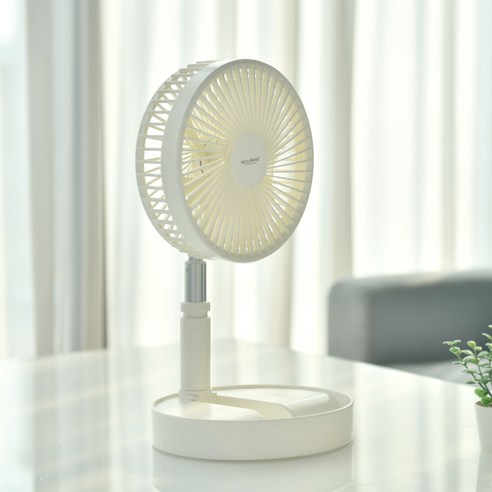 스타일리스 리모컨 접이식 폴딩팬 BLDC 캠핑용 휴대용 무선 선풍기 20cm + 보관가방 세트, SFF-06W, 화이트