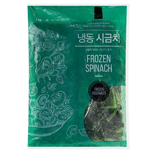냉동식품 시금치 (냉동), 1kg, 6개