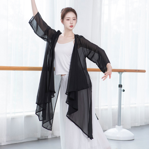 마켓피아 무용 댄스 와이드 쉬폰 무용복