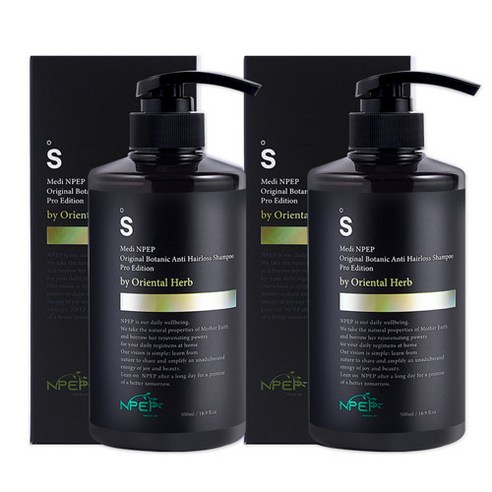 엔펩 오리지널 보타닉 안티 헤어로스 샴푸 프로 에디션, 2개, 500ml