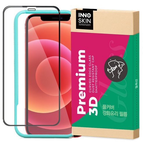 이노스킨 프리미엄 3D 풀커버 강화유리 휴대폰 액정보호필름, 1개