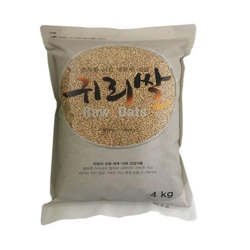 햇사래 귀리쌀, 4kg, 1개