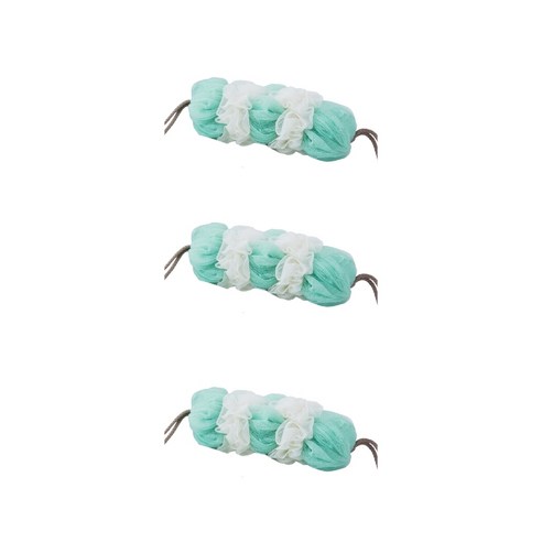 투톤 샤워볼 M10, 그린, 3개