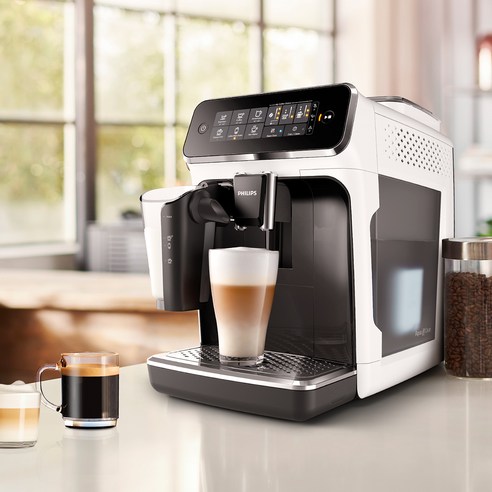 집에서 최고의 커피를 위한 필립스 라떼고 3200 시리즈 전자동 에스프레소 커피 머신