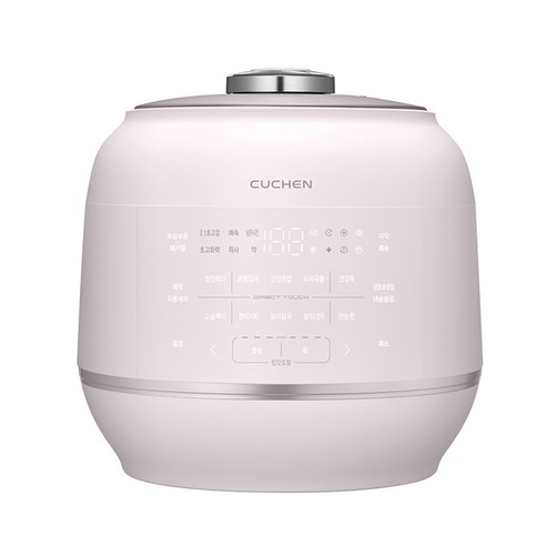 전기압력밥솥의 최고성능과 신뢰성을 갖춘 쿠첸 2.1 초기압 121 마스터+ 풀스테인리스 IH 전기 압력밥솥 6인용