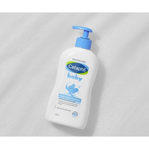 부드러운 코튼 향기로 감싸는 아기 피부, 세타필 베이비 젠틀 바디워시 앤 샴푸