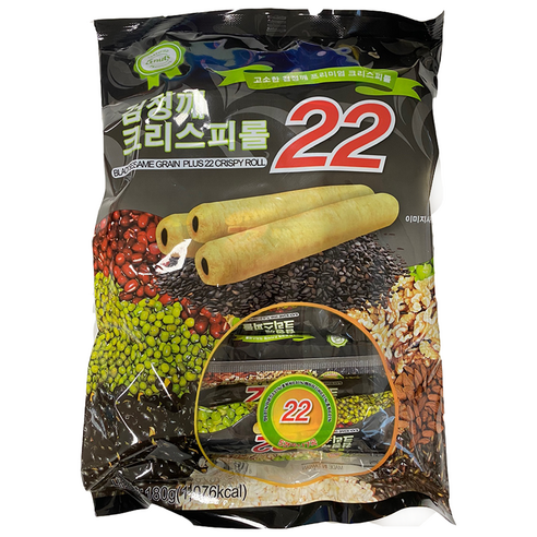 크리스피롤22 검정깨 막대과자, 180g, 1개
