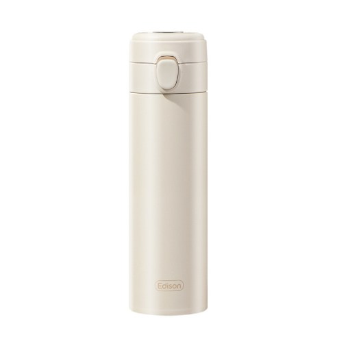   Edison Temperature Display One-Touch Milk Thermos, Beige, 500 ml