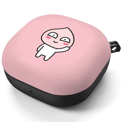 카카오프렌즈 베이직 갤럭시 버즈2pro/버즈2/버즈 프로/버즈 라이브 하드 케이스, 어피치(핑크)