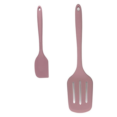 저자닷컴 미니 스파츌라 + 뒤집개 대, 다크핑크, 1개