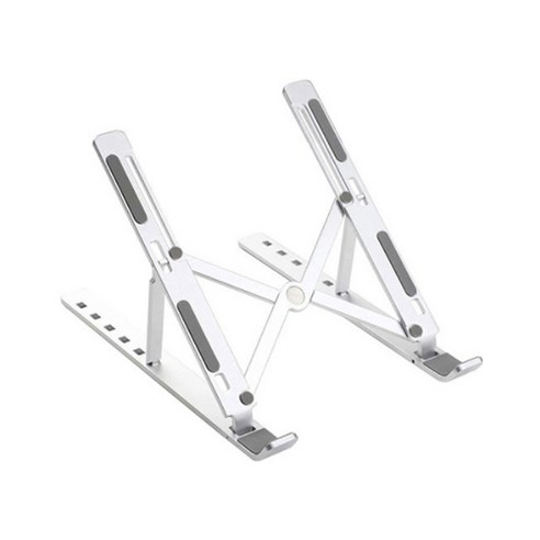 휴대용 프리미엄 알루미늄 노트북 받침대 HG-87, 실버