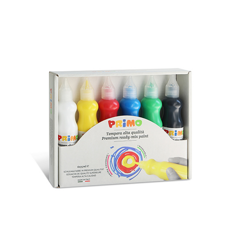 PRiMO 종이나라 템페라 물감 6p, 450ml, 6색
