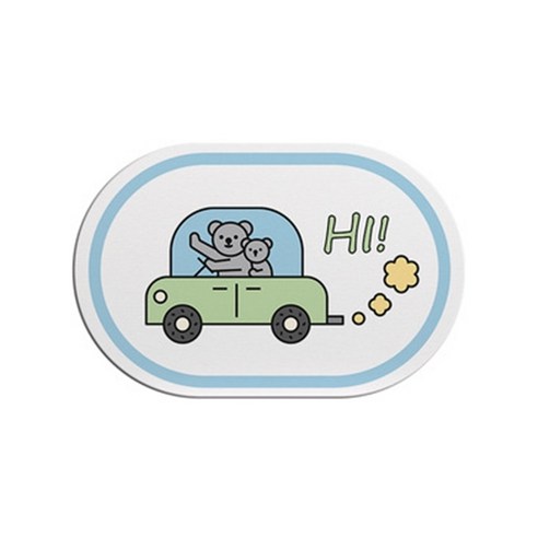스타 다양한 디자인 원형 발 매트, type 12