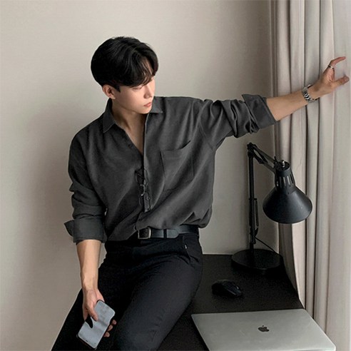 남성용 패션플로우 봄 가을에 입기 좋은 모던 클래식 셔츠