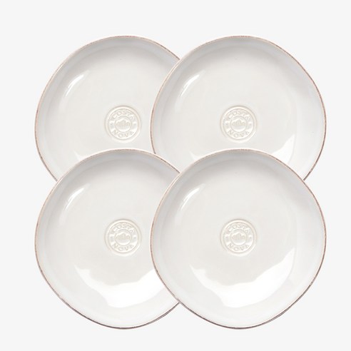 코스타노바 노바 디저트 접시 18cm, 화이트, 4개