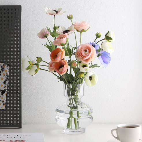 고급스러운 디자인과 다기능성을 겸비한 삼호유리 플리츠 더블 볼륨 유리화병