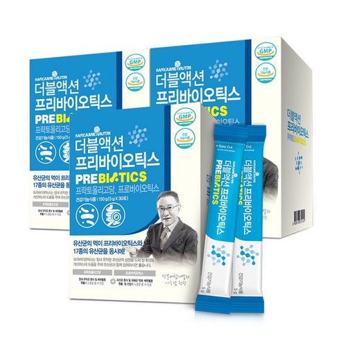 메타바이옴  메이준뉴트리 이승남 더블액션 프리바이오틱스 프락토올리고당 유산균 30p, 30포, 3박스