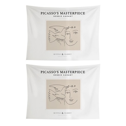 블럭마트 Henry Matisse 인테리어 행잉 가리개커튼 패브릭 포스터 2p, TYPE6