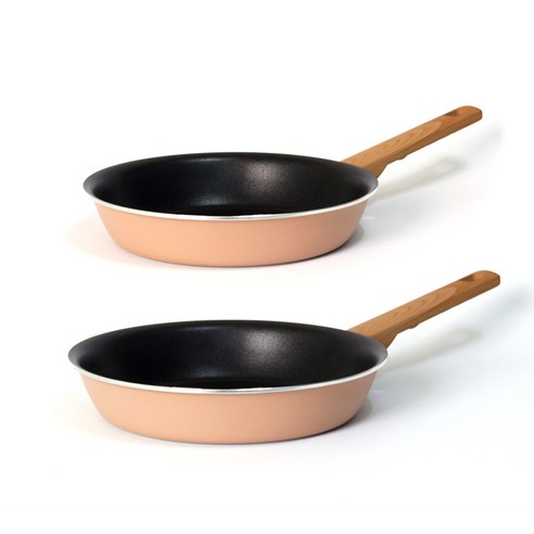 키친아트 몬트 인덕션 후라이팬 2종세트, 혼합색상, 후라이팬20cm + 24cm