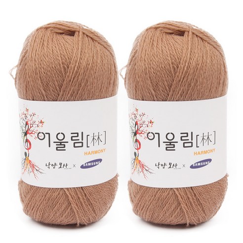 브랜드얀 어울림 뜨개실 2p, 903 진베이지, 400m