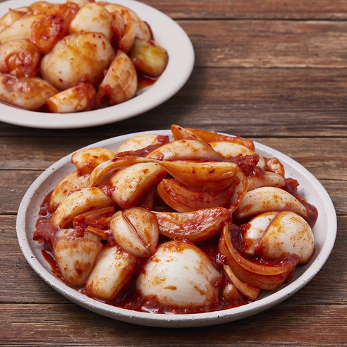 갓 담근 신선함이 식탁에! 모산김치 창녕 양파 김치 맛있는 후기 양파김치