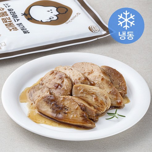 다즐샵 소스 슬라이스 닭가슴살 숯불갈비맛 (냉동), 100g, 10개