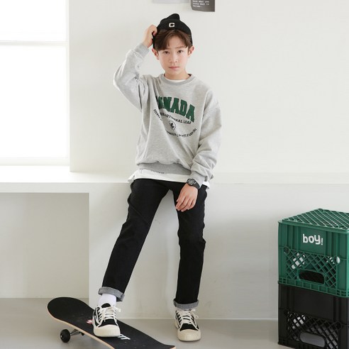 少年時尚男童衣服上衣下衣褲子套裝初中9歲以上青少年JUNIOR男童男童初中男高中生衣服少年衣服長袖T卹襯衫 秋季衣服 圓T卹 初中上下衣 初中運動服 初中褲子 國中套裝 國中協調 國中服裝 小學服裝