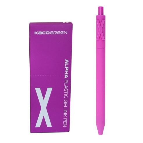 카코 알파 소프트 중성 젤펜 0.5mm, 알파벳 X, 10개