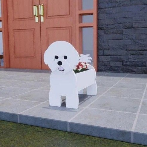 레오빈스 인테리어 화분 정리대 화단 받침대, 비숑