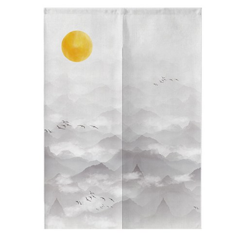 전통풍경화 도어커튼, TYPE9