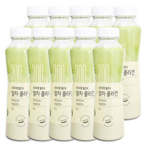 프리미엄 웰선식 말차콜라겐, 50g, 10개