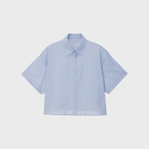 마인드브릿지 여성용 오버핏 크롭 셔츠 MXWS3201