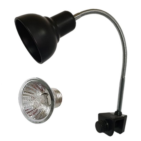 아쿠아테라 랩타일 파충류 앤 거북이 할로겐 등기구 DS-WG500 (CHDS-WG500), 블랙, 1개