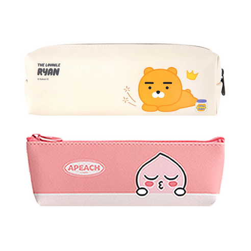 카카오프렌즈 모던 st 미니 삼각 필통 + 사각필통, 필통(핑크 어피치), 사각필통(라이언), 1세트