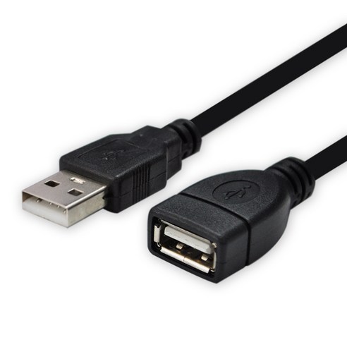 디옵텍 USB 연장케이블 2.0 버전 블랙 JUSTLINK U2AF50, 1개, 5m